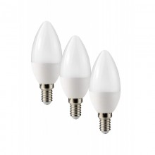 KIT 3 PZ LAMPADINE LED E14 CANDELA 6W 4000K