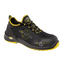 SCARPA BASSA TESSUTO NERO/GIALLO S3S FO SR